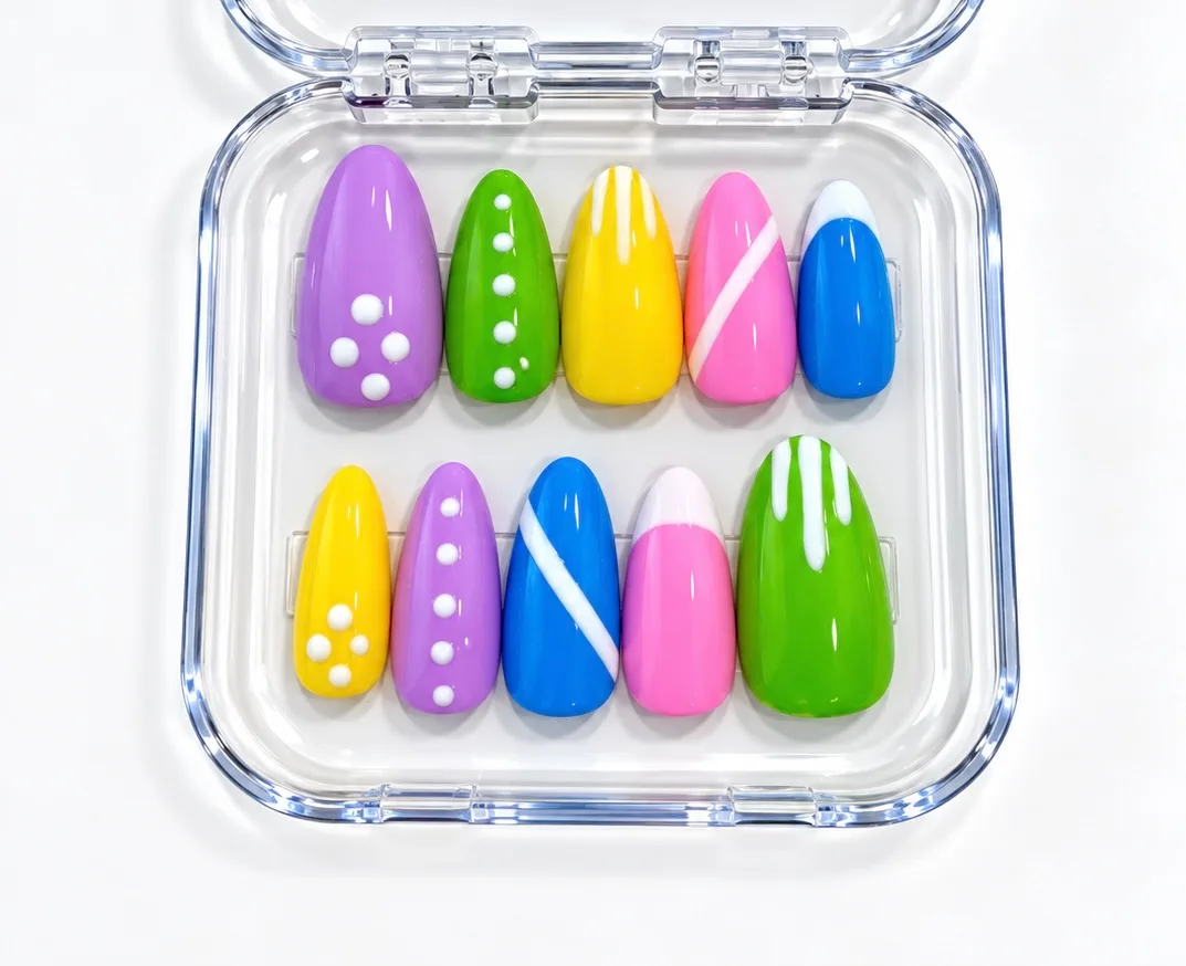 Pastel Party custom press-on nail inspiration