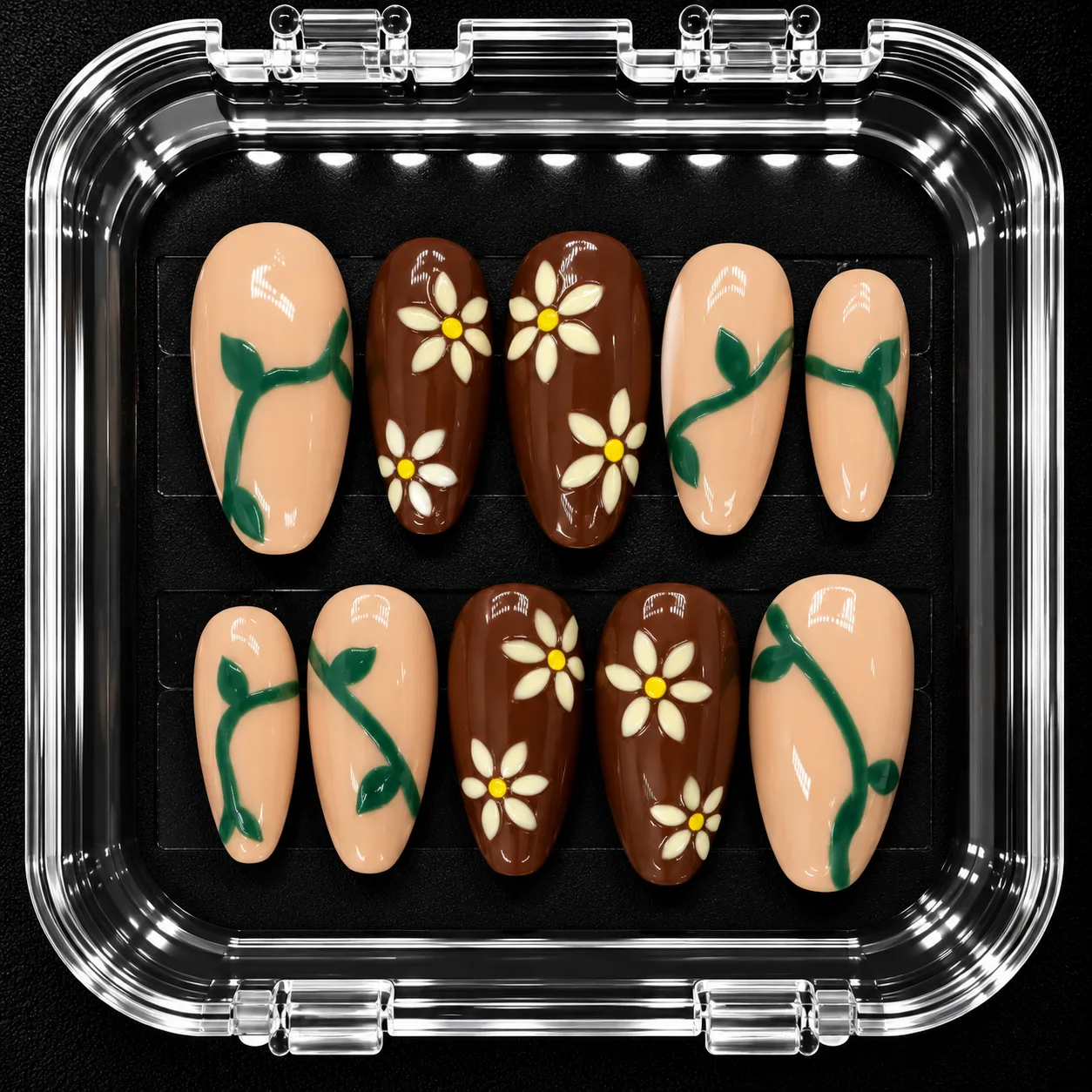 Earth + Bloom custom press-on nail inspiration