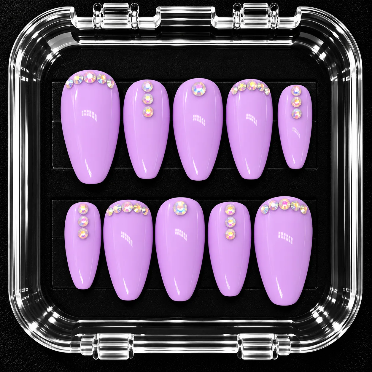 Ultra Violet custom press-on nail inspiration
