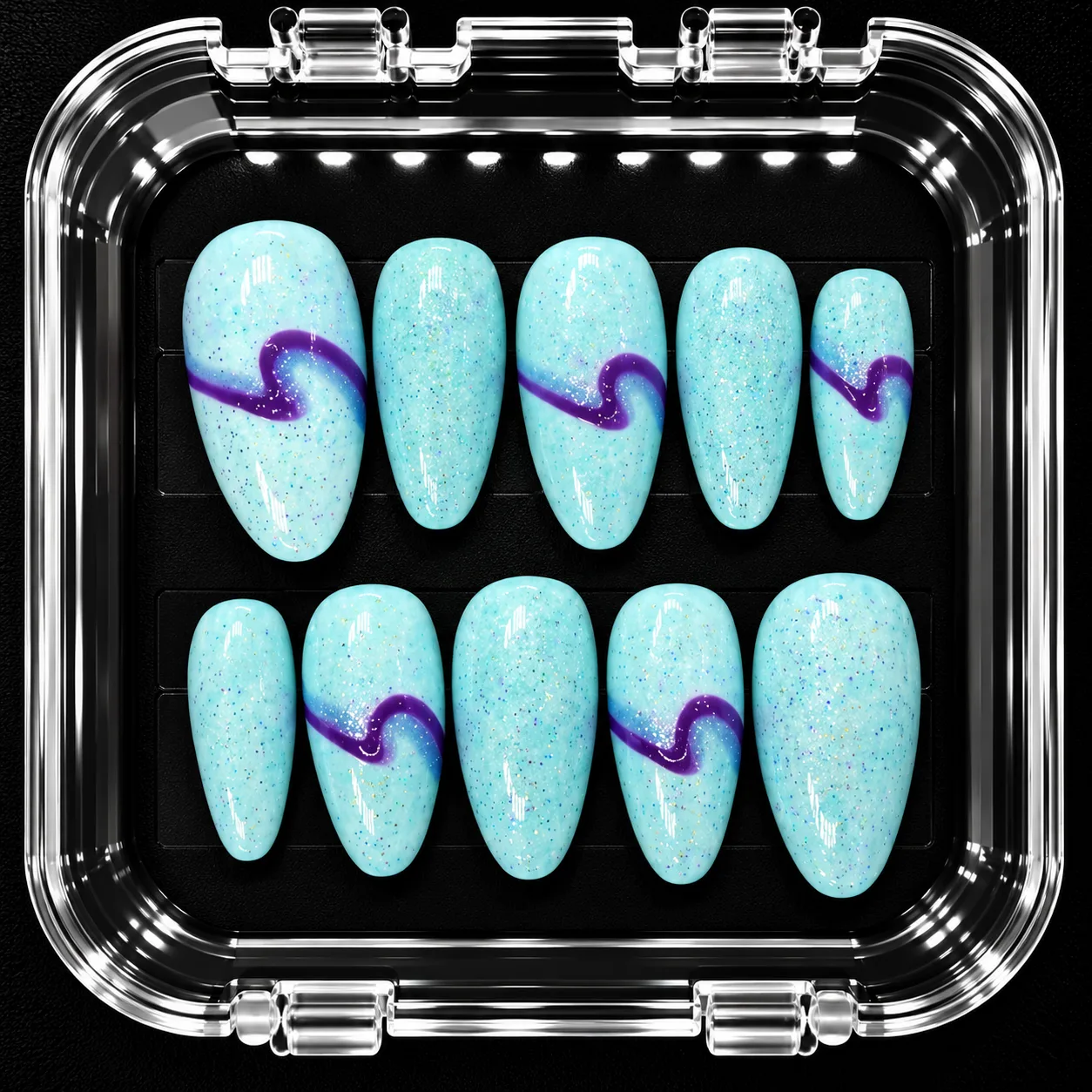 90's ICEE custom press-on nail inspiration