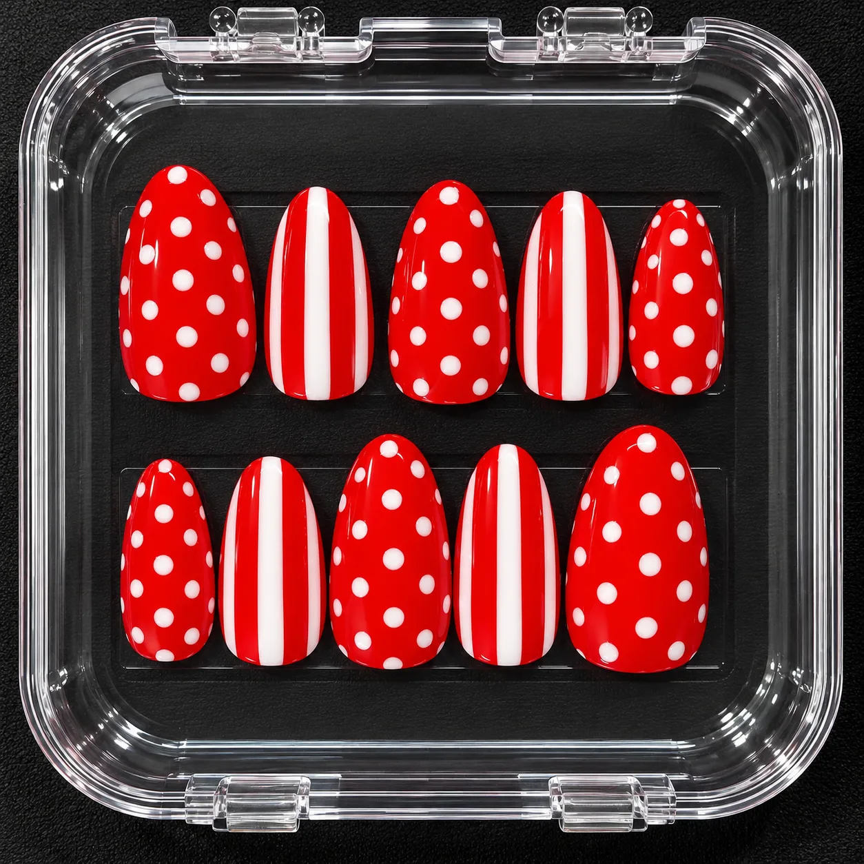 Dots & Lines custom press-on nail inspiration