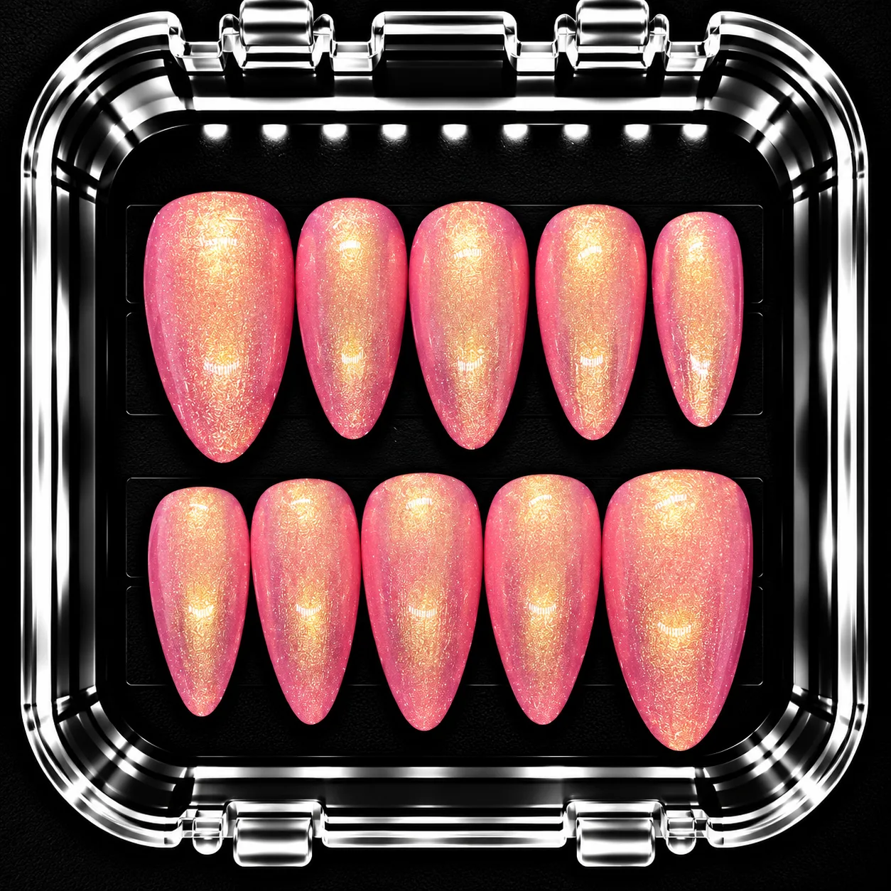 Pink Mercury custom press-on nail inspiration